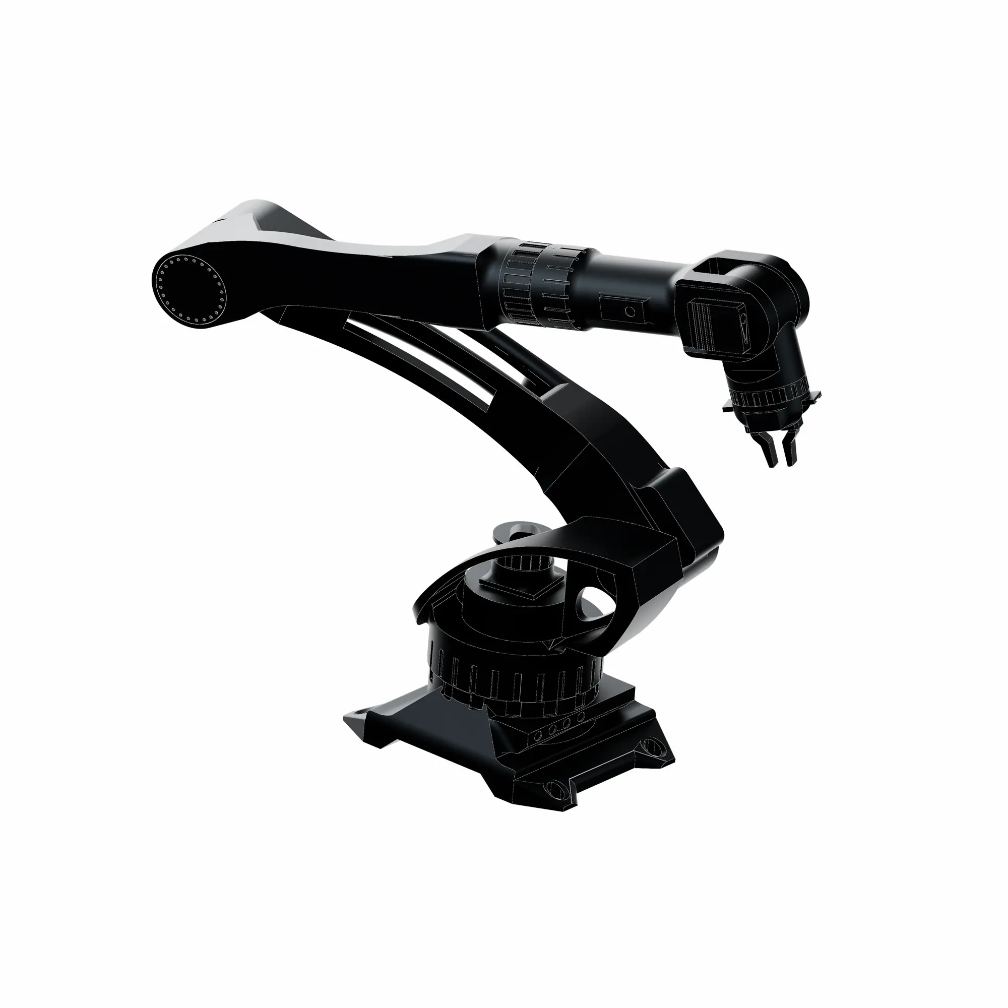 3D render of an unmanned ground vehicle (UGV) — BotBlox embedded networking for autonomous inspection in harsh industrial environments