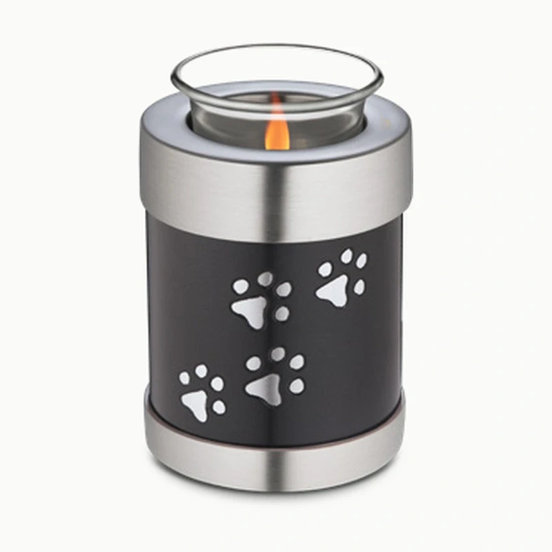 Pawprint Tealight — Midnight Small — original supplier catalogue image