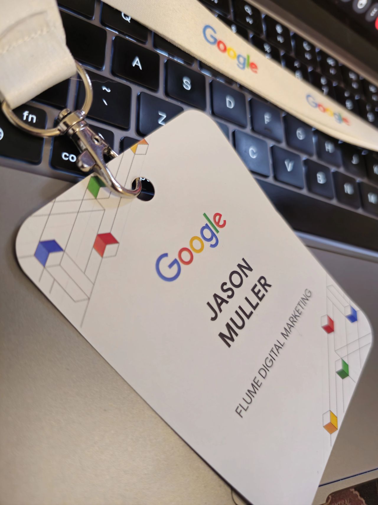 Jason Muller Google Search Central name tag