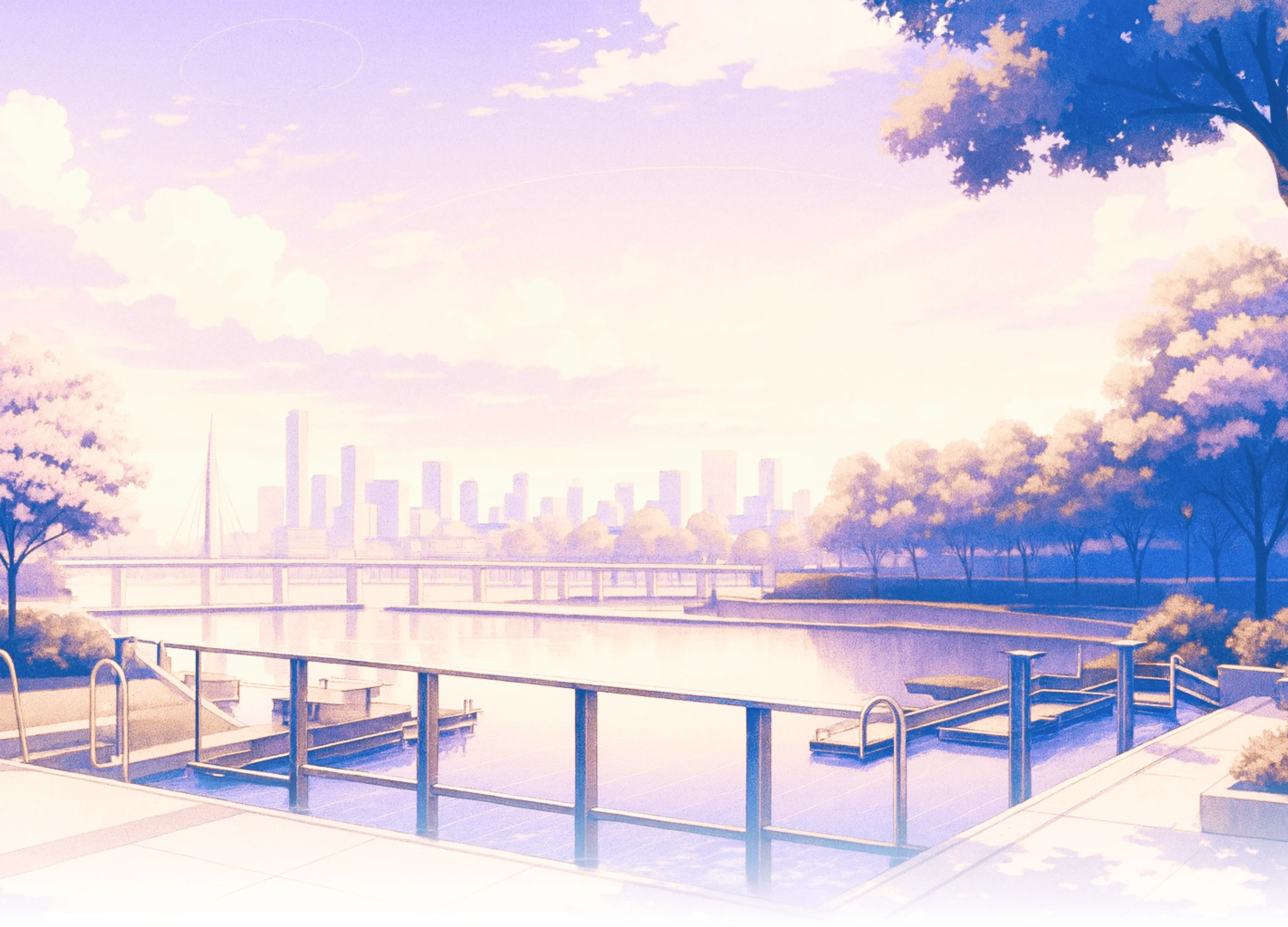 lake with mountains and pine trees