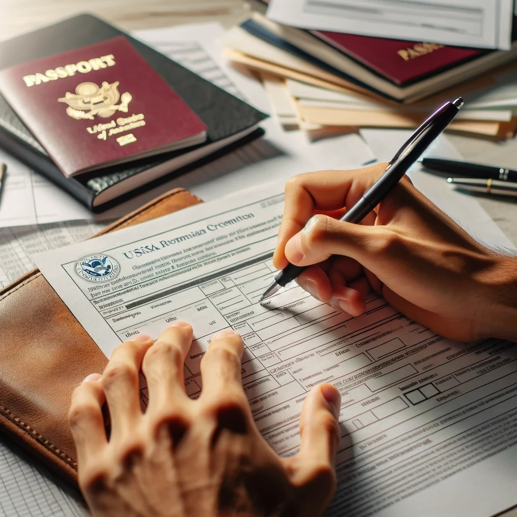 A young DACA applicant anxiously checks their mailbox at dawn, reflecting the hopeful yet anxious wait for a response from USCIS on their Form I-821D application, symbolizing a period of transition and the anticipation of new beginnings.