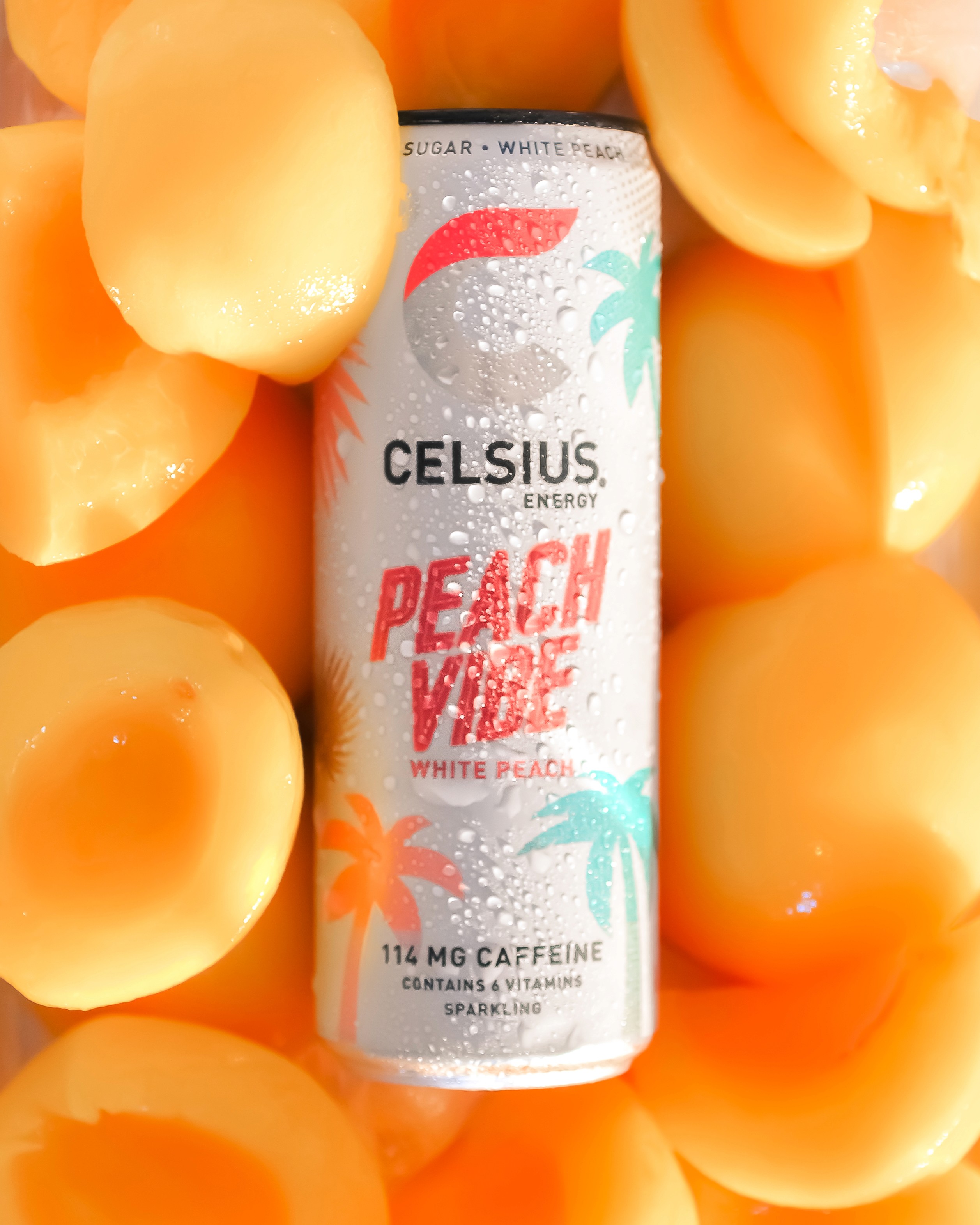Reklamebilde av Celsius Peach Vibe