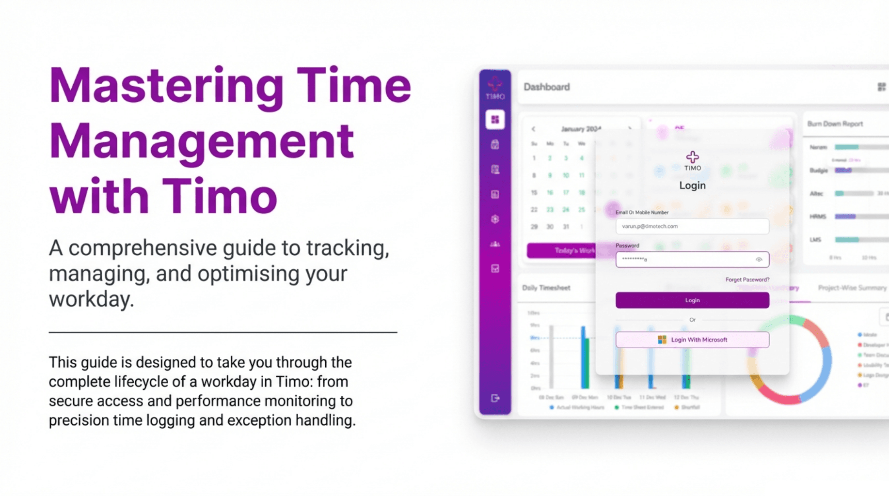 “Employee EOD app interface for logging daily tasks, work hours, and completion status.”