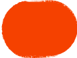 Decorative orange rounded shape