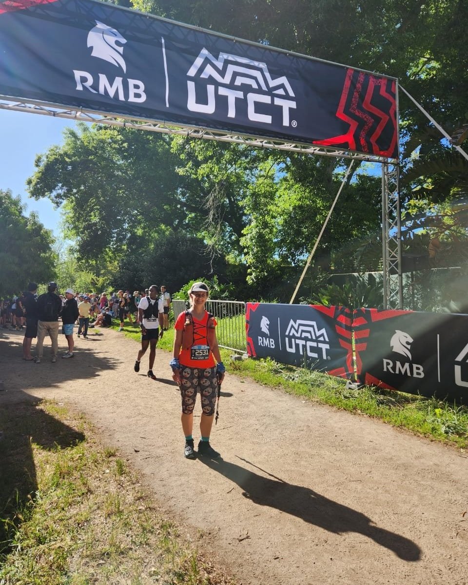 Christine at Ultra Trail Cape Town
