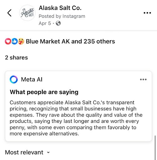 meta social listenting