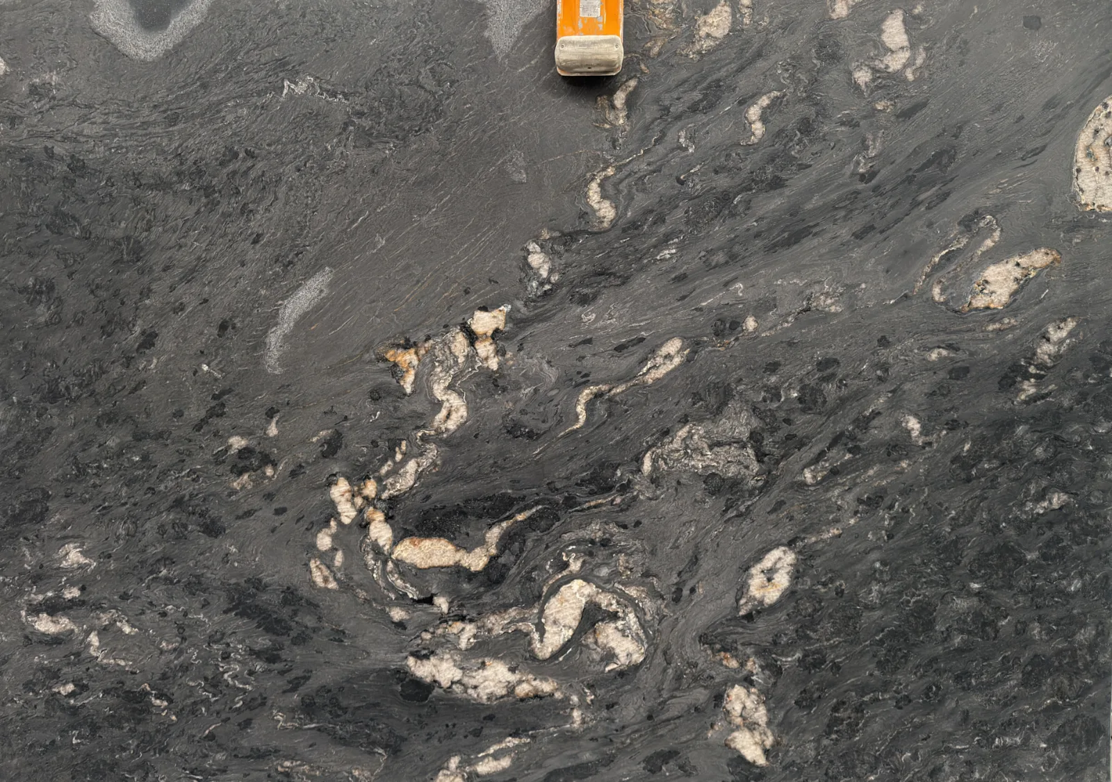 Titanium Gold leathered granite slab