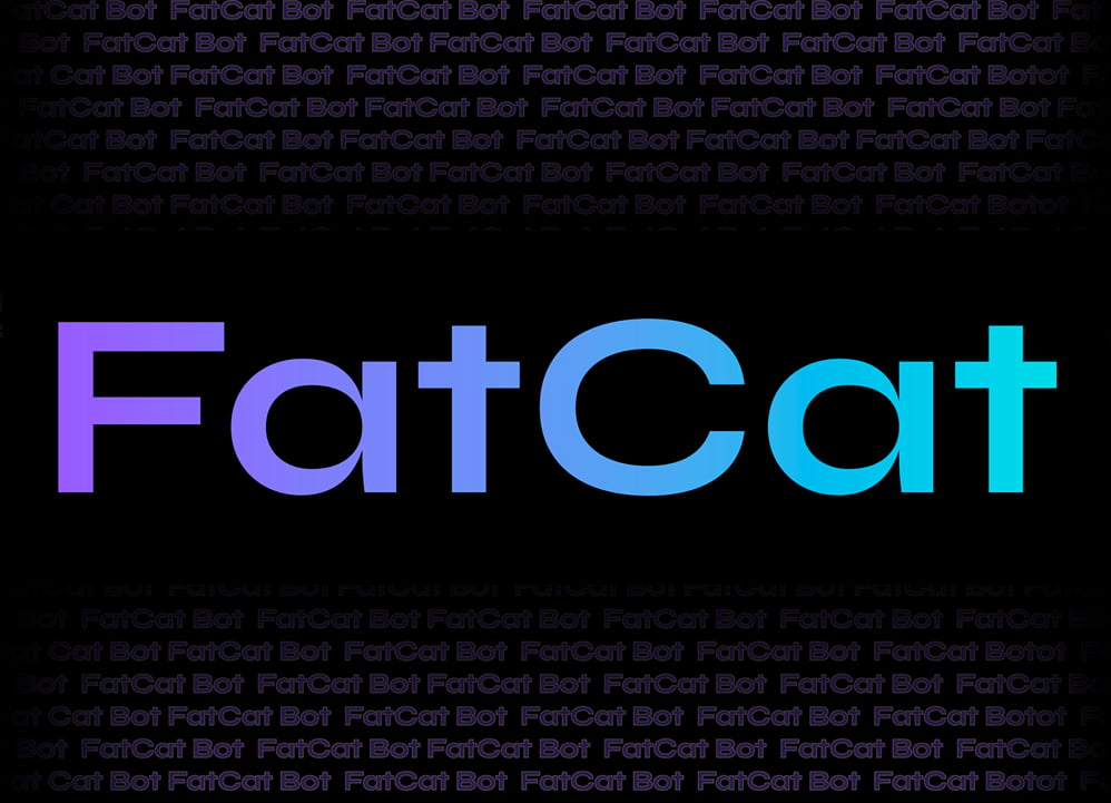 FatCat logo ombre pink colors
