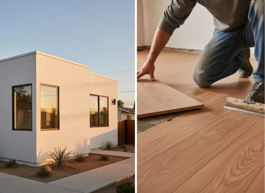 Professional wood flooring installation