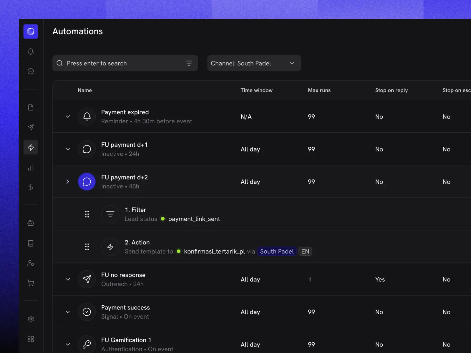 Covena v3 Dashboard - Automations