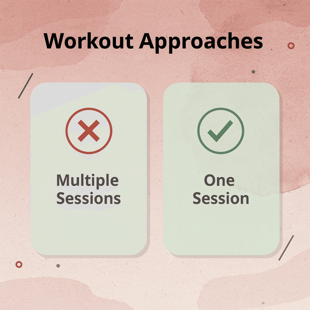 Before and after comparison of workout approaches