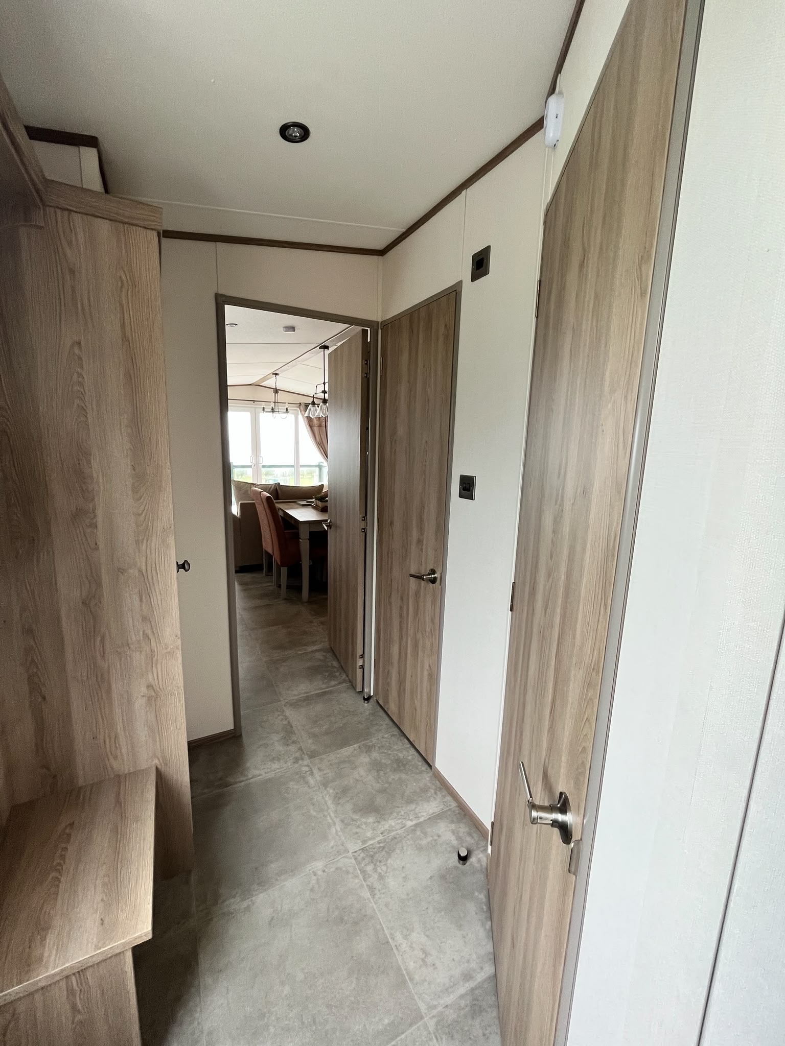 Corridor photo showing the different rooms at Sidlaws rest 