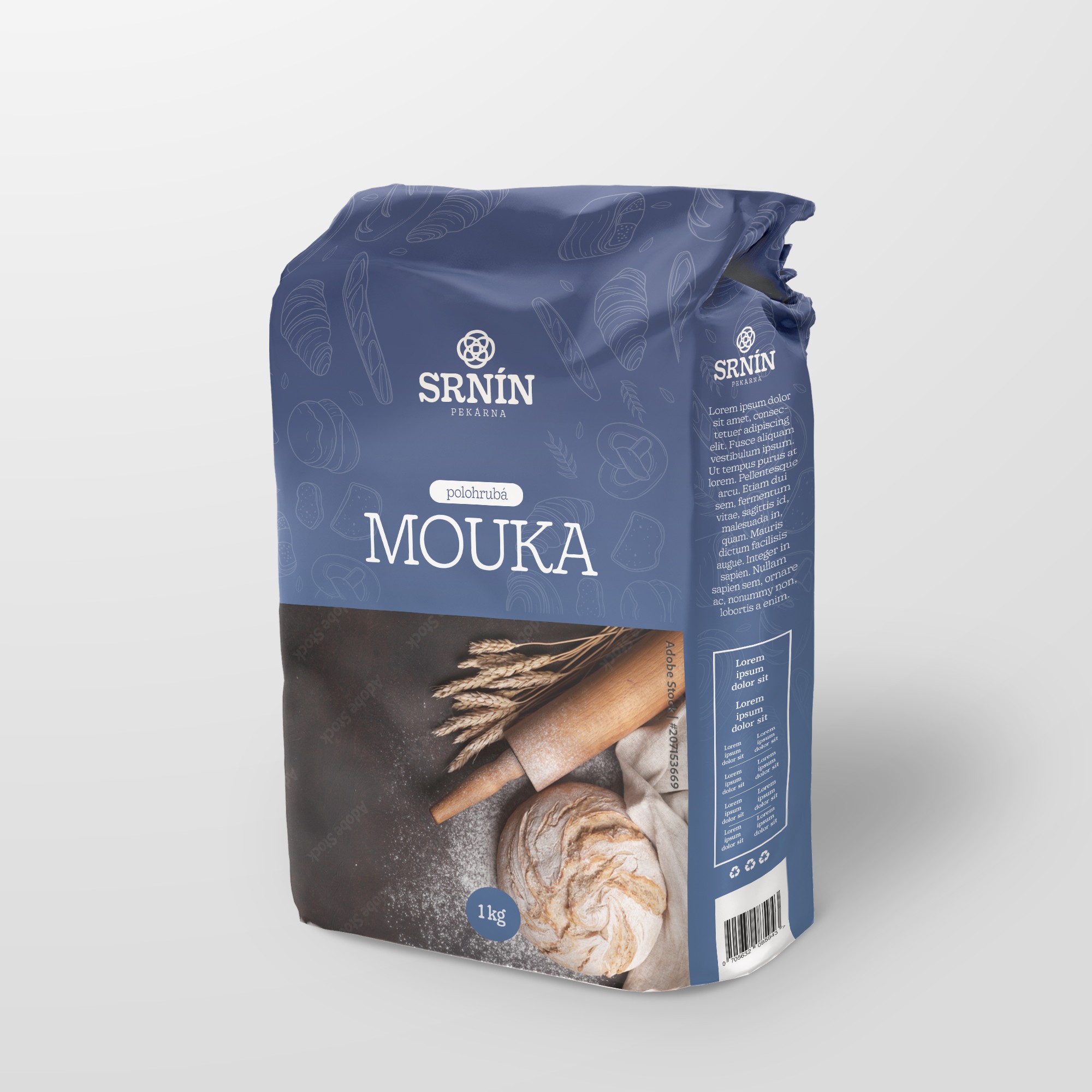 Nepoužitý koncept: Logo Pekárna Srnín – vizuál 3