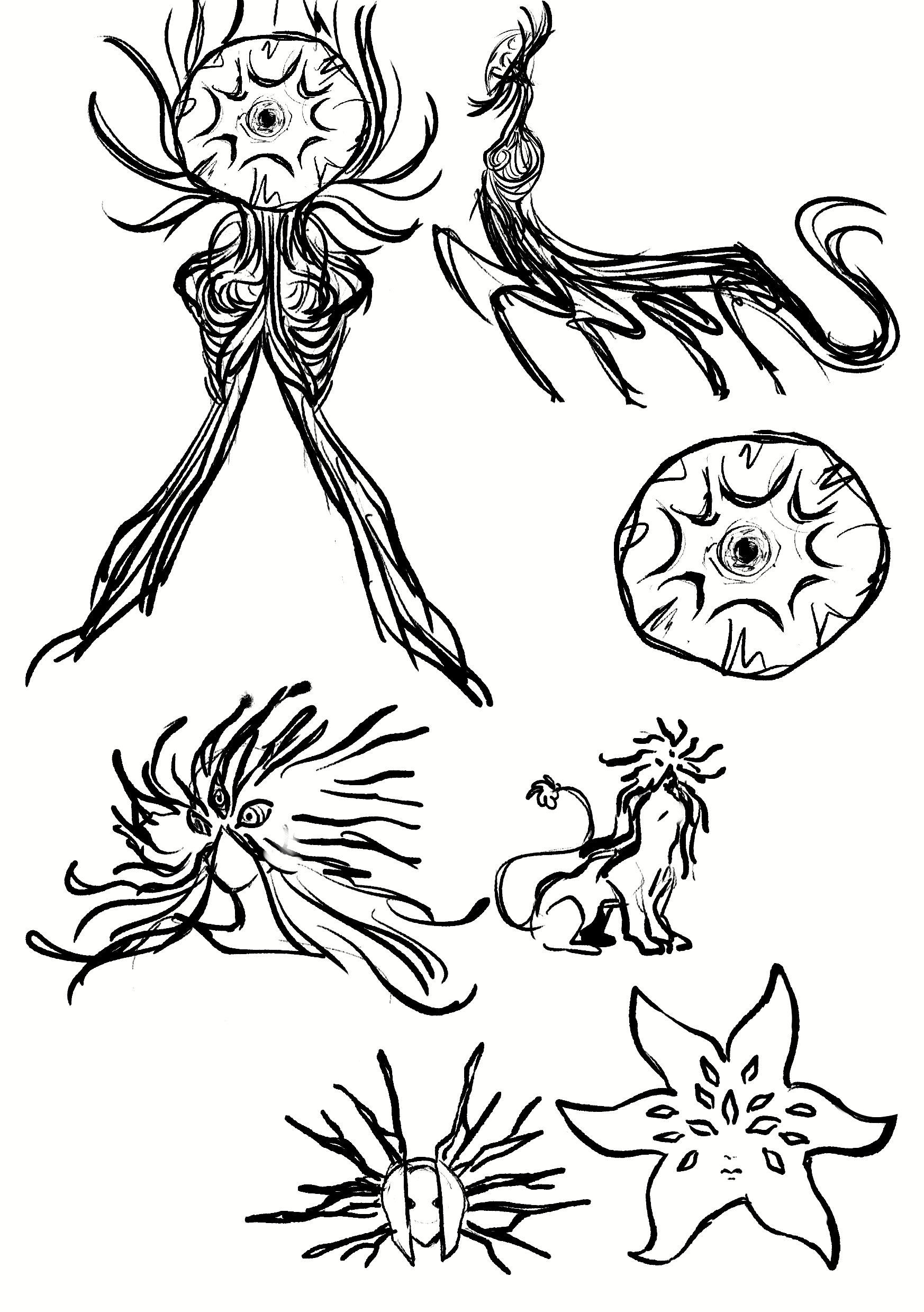 Further sketches of the sun goddess