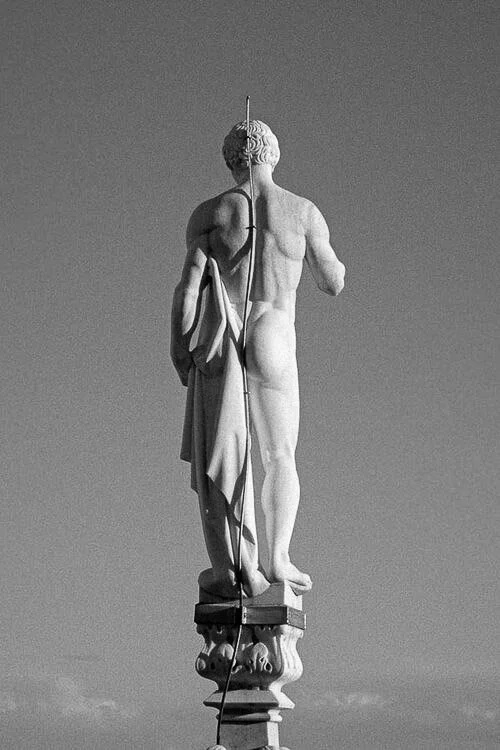 Classic Italian statue in Milan