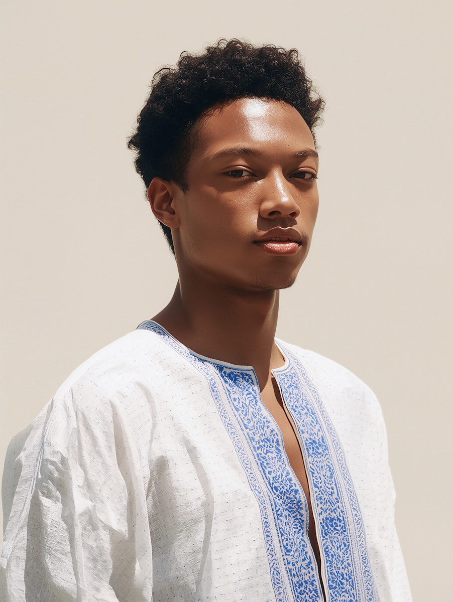 Portrait image of young man