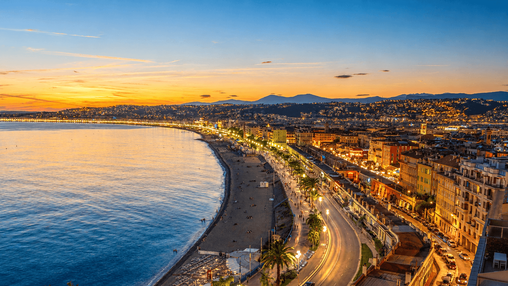 view on the bay in Cote d'Azure - South of France