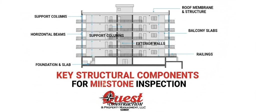 Key areas examined in 40-year milestone inspections