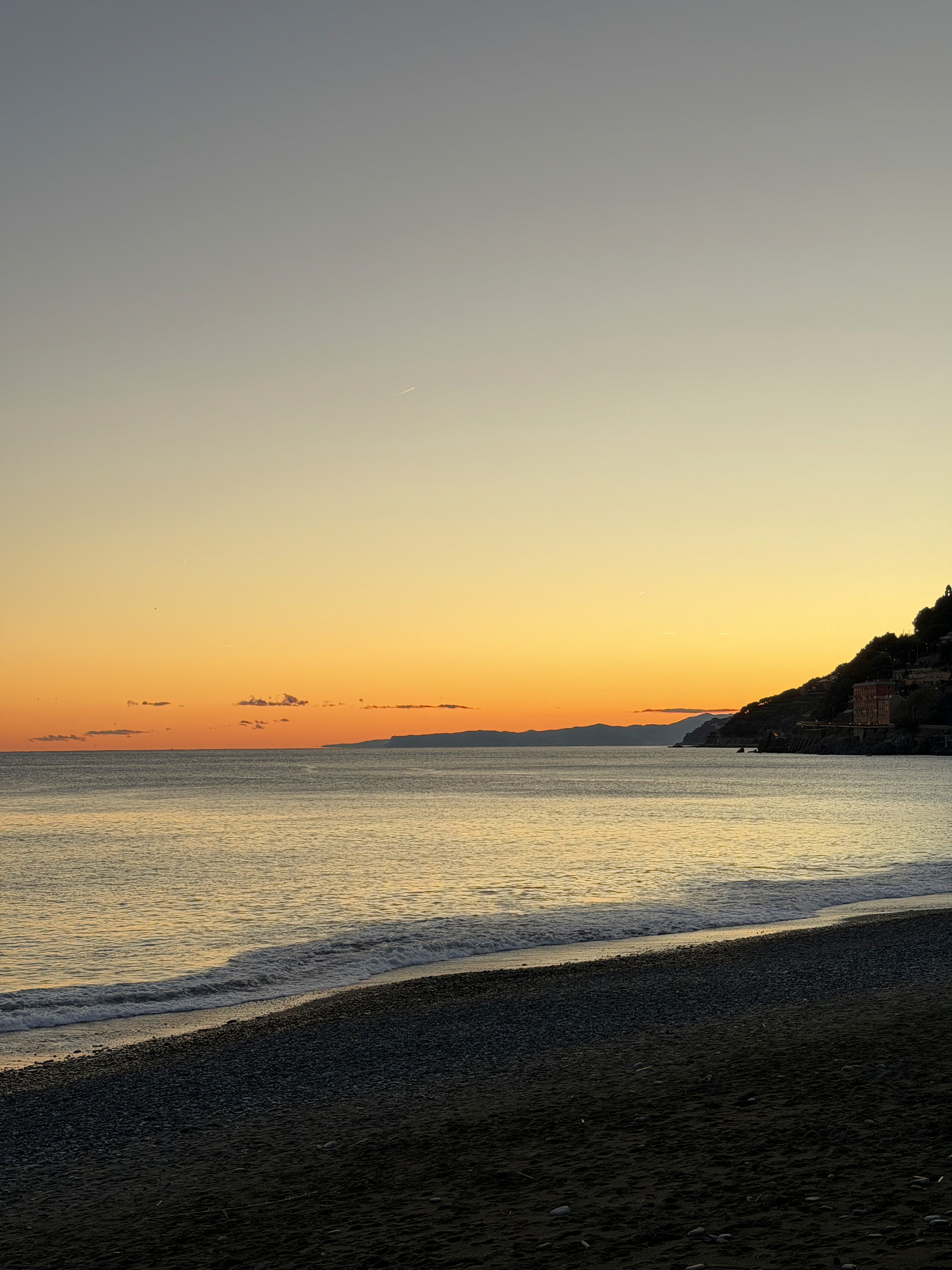 Sunset in Genova, Italy