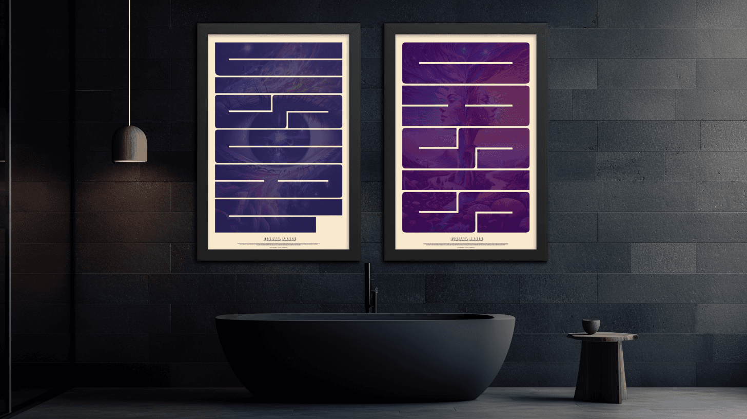 Poster design inside a modern spa