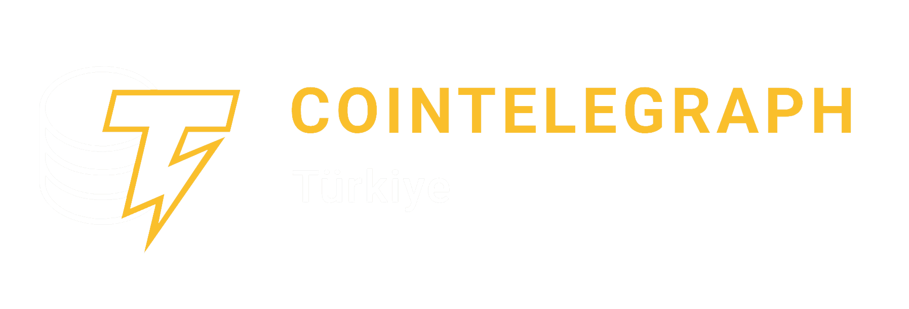 Cointelegraph Türkiye logo on a black background, featuring a stylized letter and lightning bolt symbol next to the brand name in gray text. at Cosmoverse summit