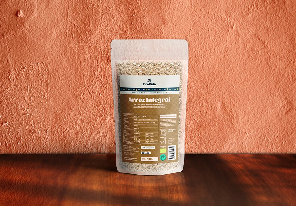 PróVida rebrand brown rice packaging