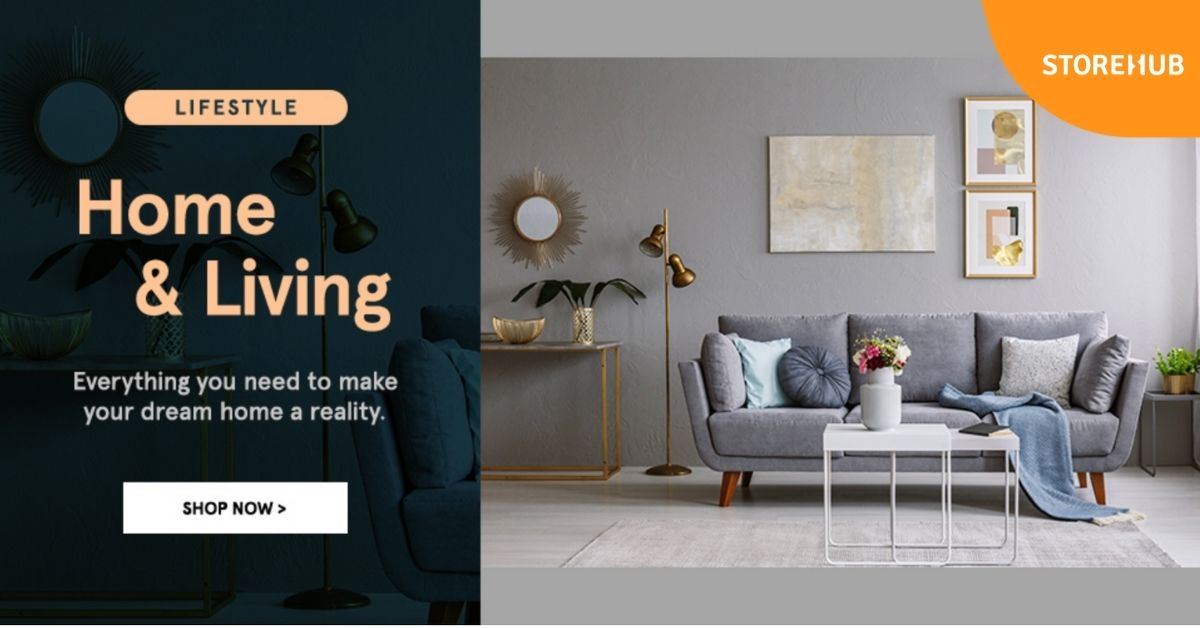 A website banner for an online business