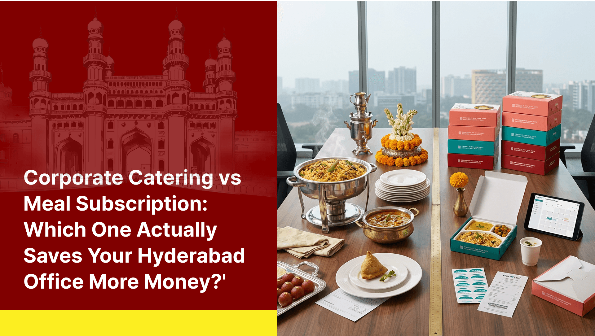 Fresh home-cooked lunch box delivered to an office in Hyderabad by a Pick My Chef home chef