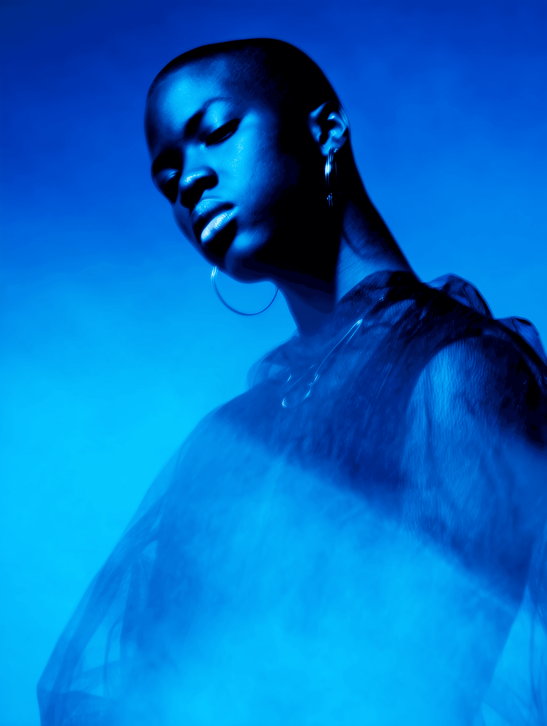 Blue Glow: Studio Portrait Series