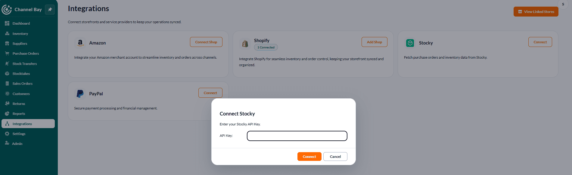 Stocky integration in Channelbay