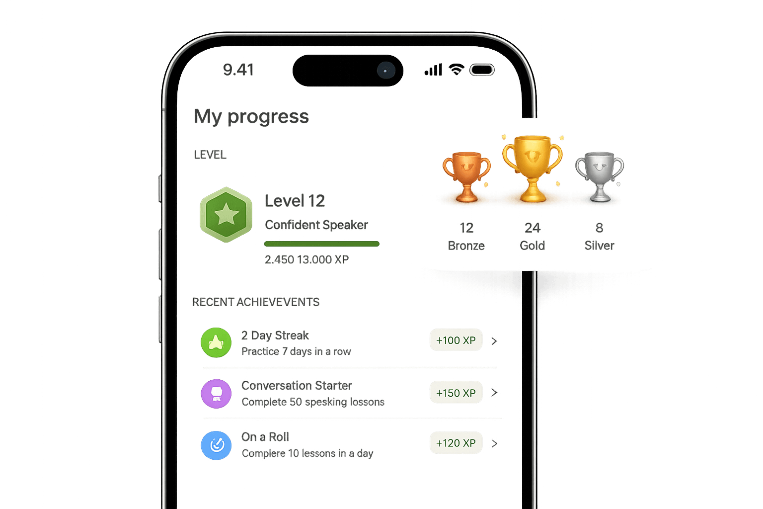 progress tracking screenshot