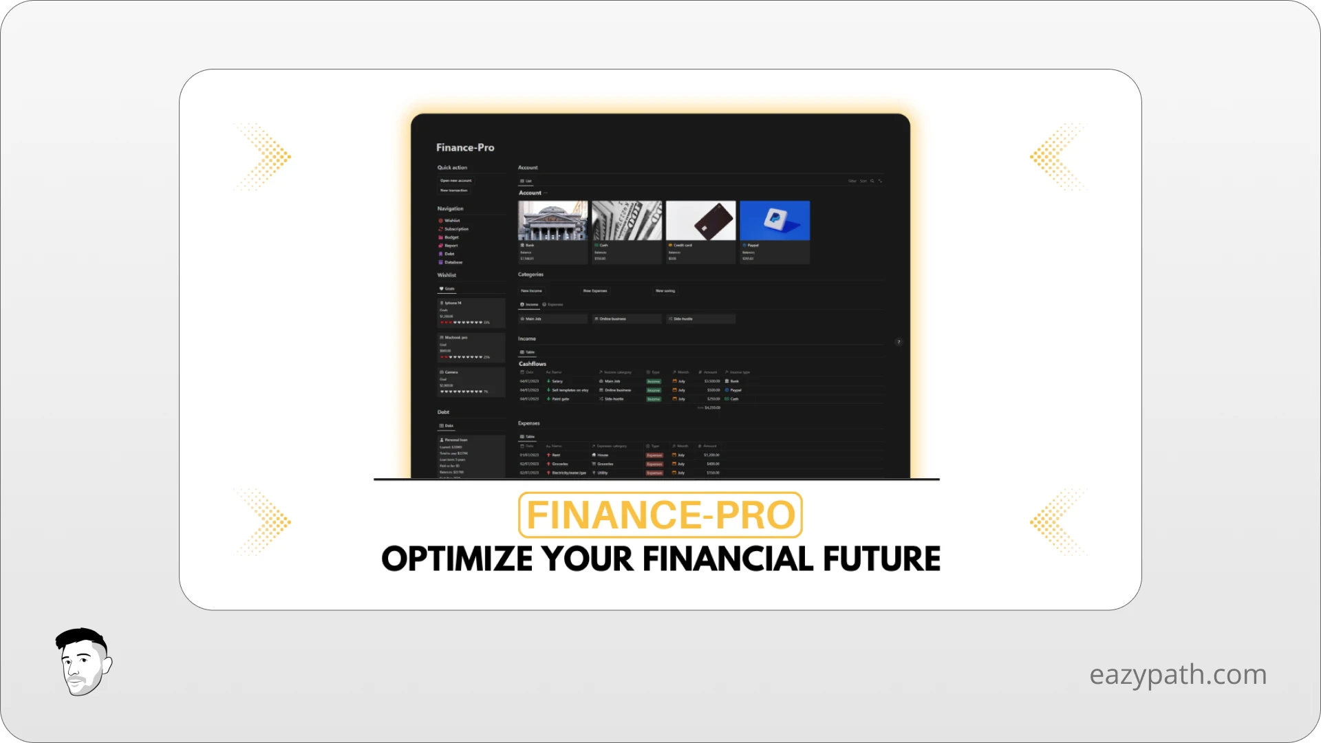 Notion Finance-Pro - Optimize your financial future
