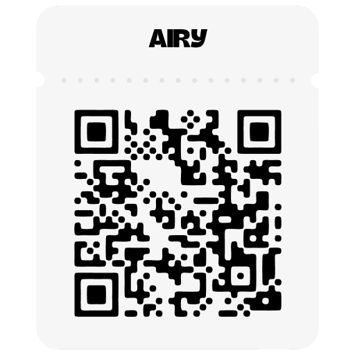 QR code icon for Airy.app by @itsrehanraihan