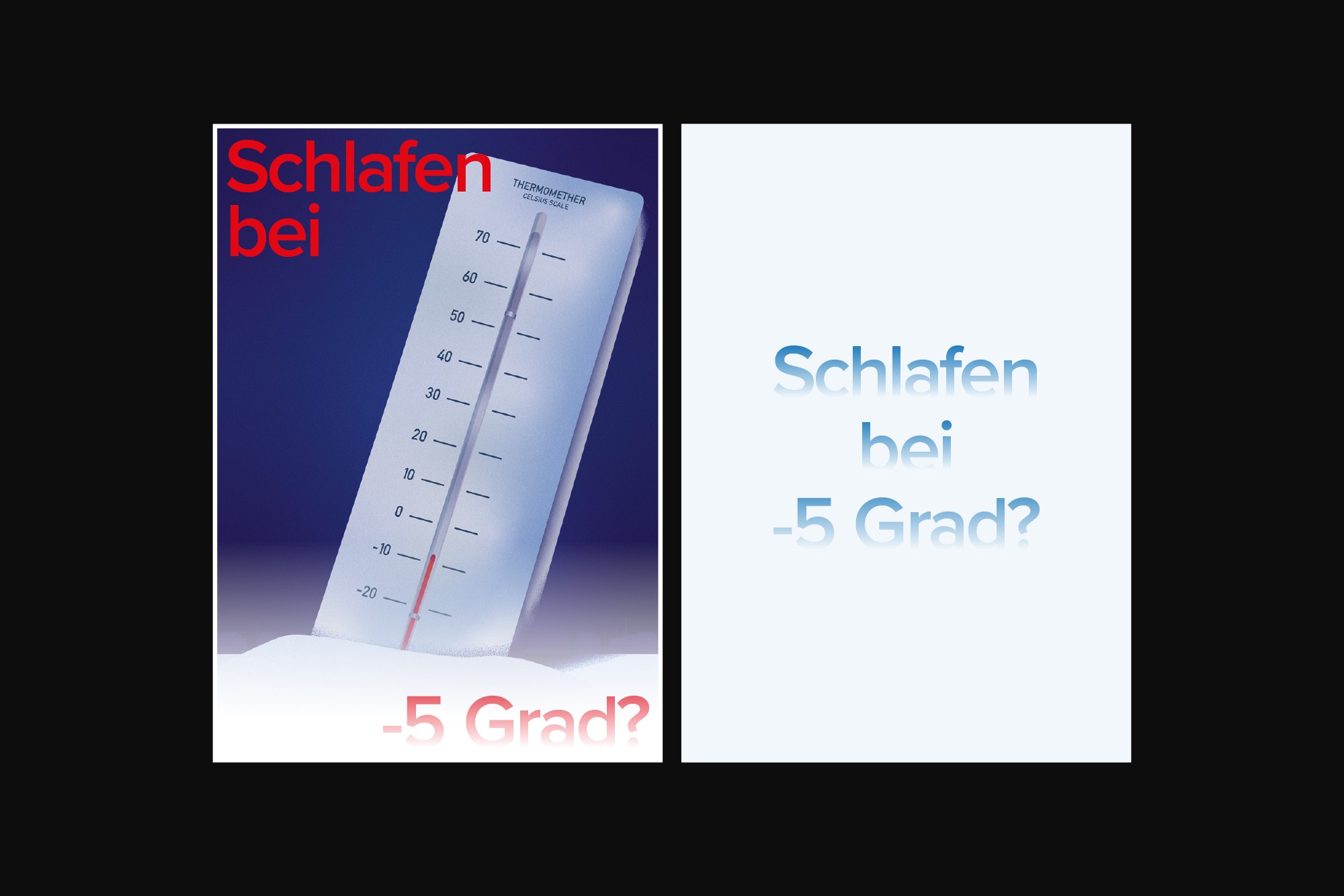 Samuel Bütler Winterkampagne UNHCR Flyer