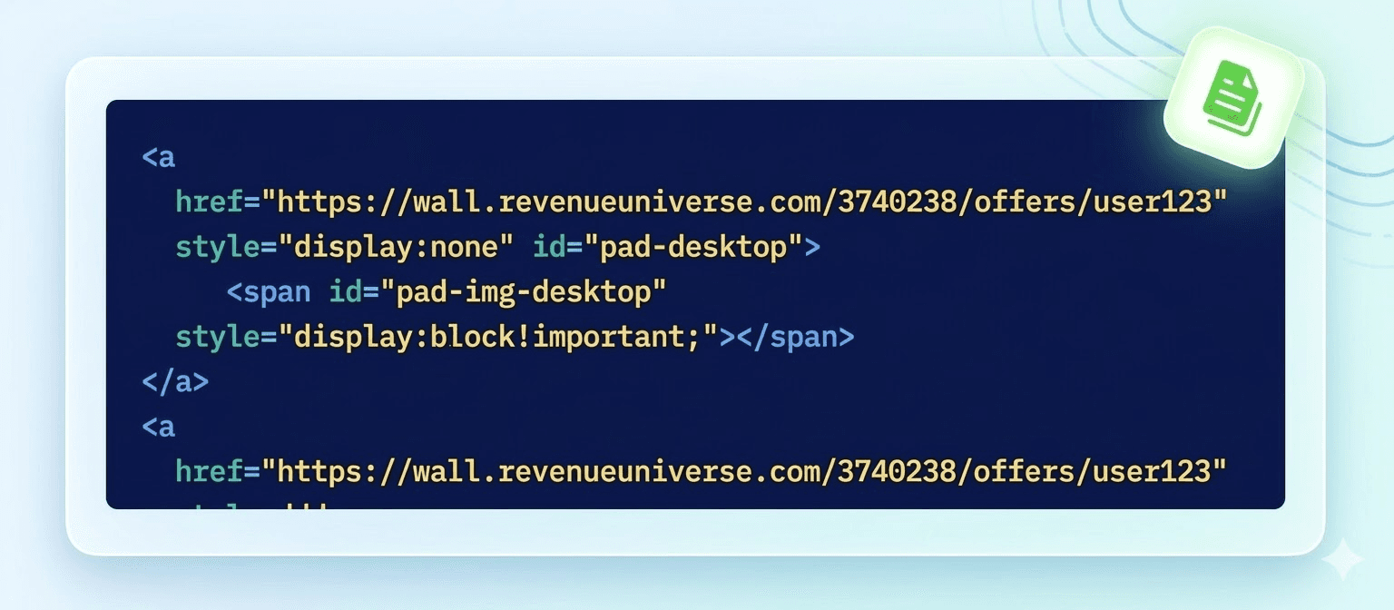 Document icon on a digital tablet