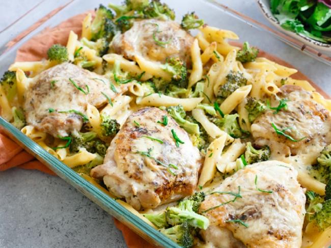 Asiago Garlic Baked Penne