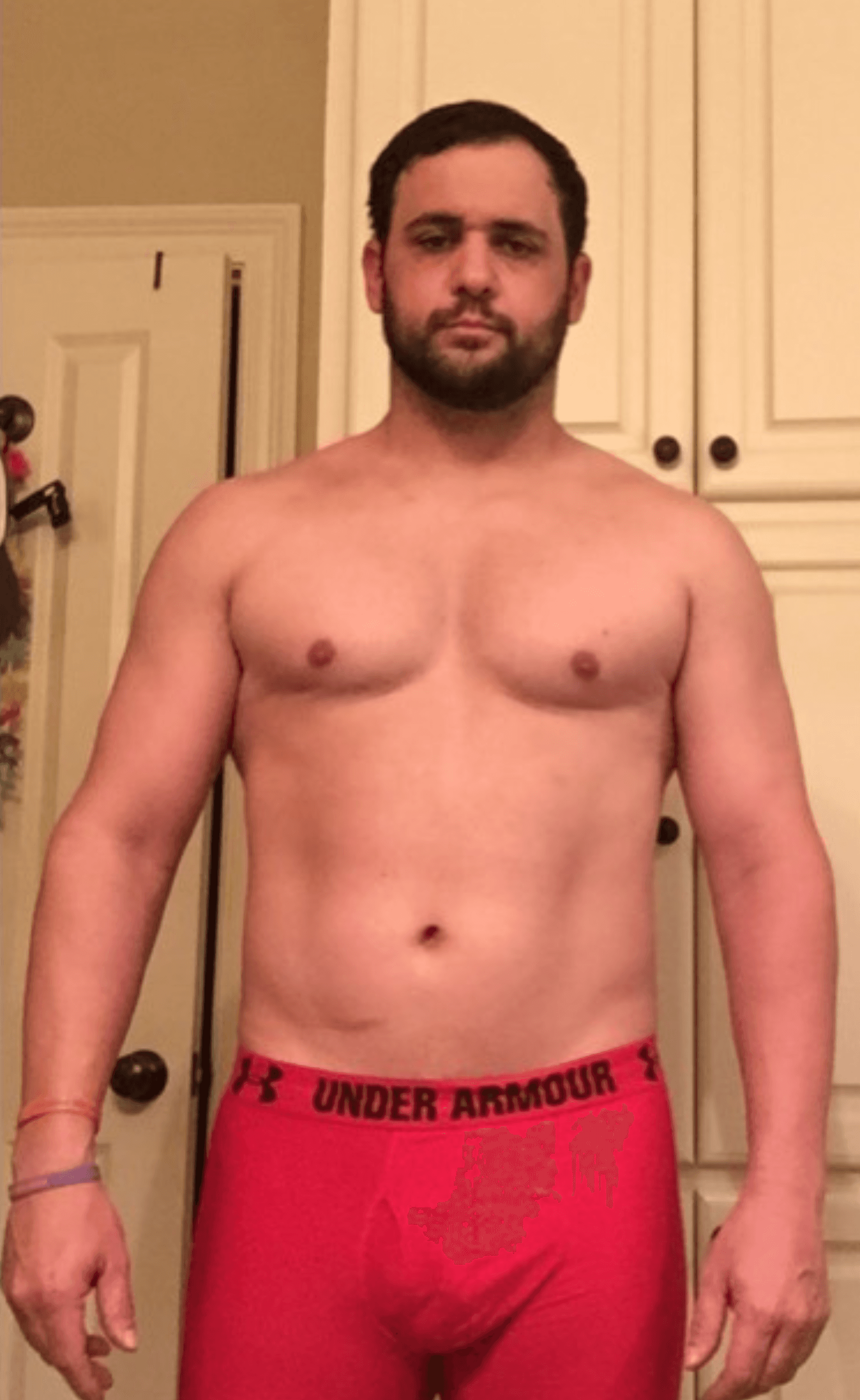 Sal Bertucci before photo — starting point before joining Chasing Gains online fitness coaching