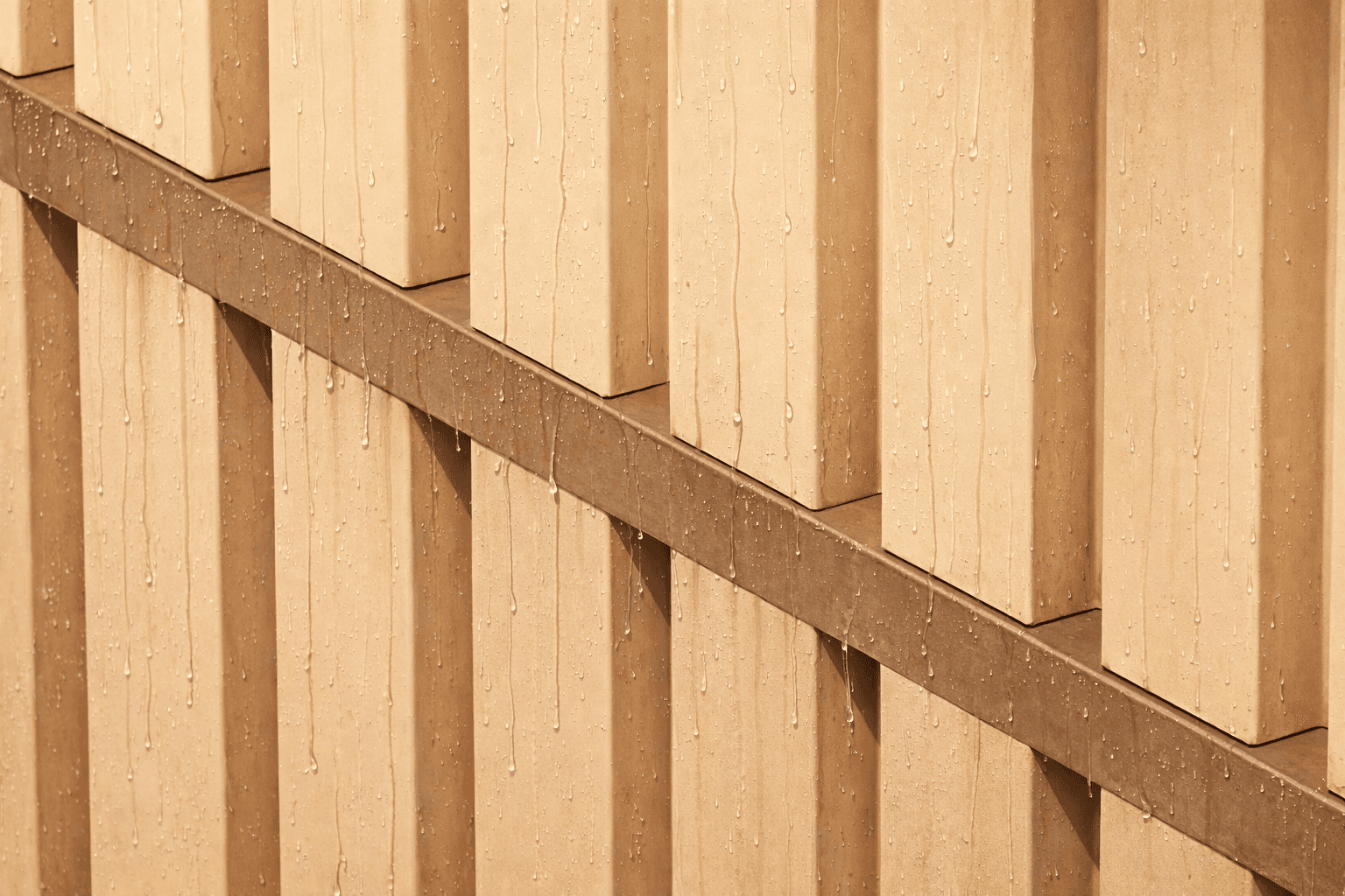 Meander Fassade ist Verwitterungsbeständig