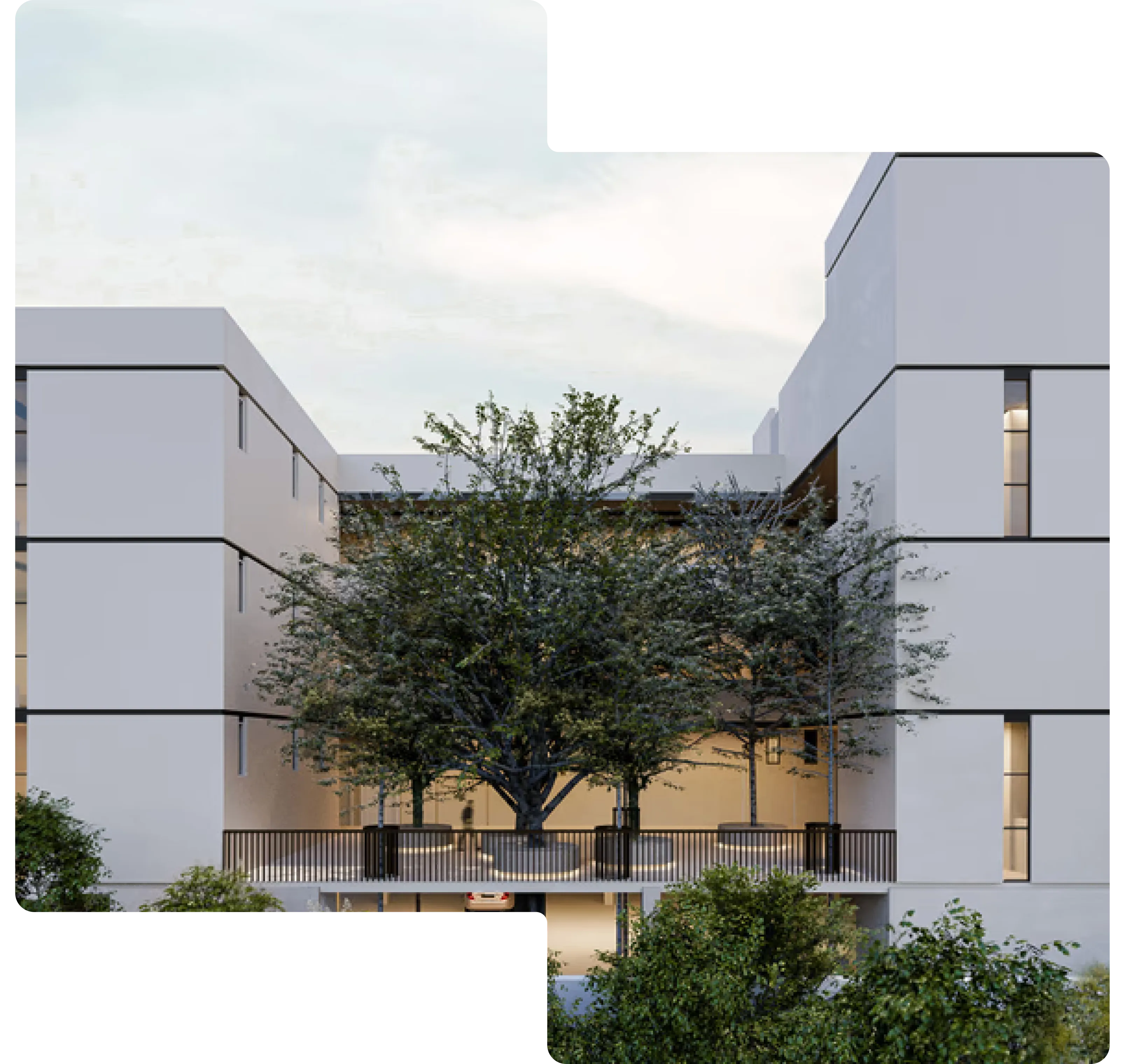 El Sabino Apartments west courtyard.