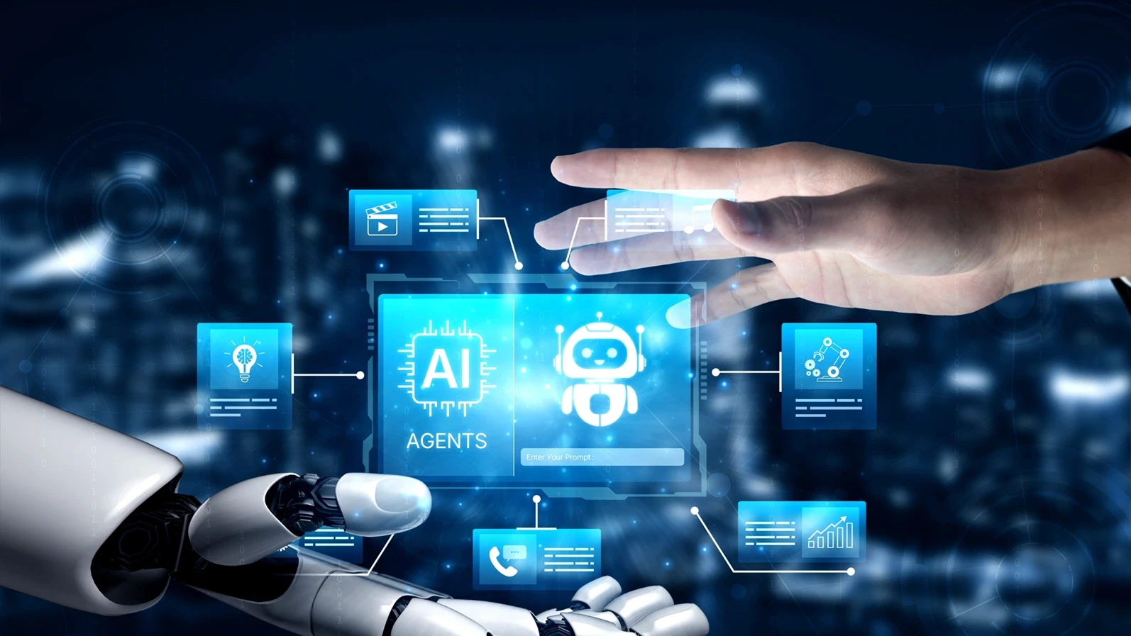 AI agents orchestrate tasks across chat data, calls, and content. AI agents boost productivity with automation, and AI agents improve voice service quality with faster NLP cloud responses. Corpus