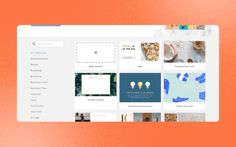 PicMonkey dashboard