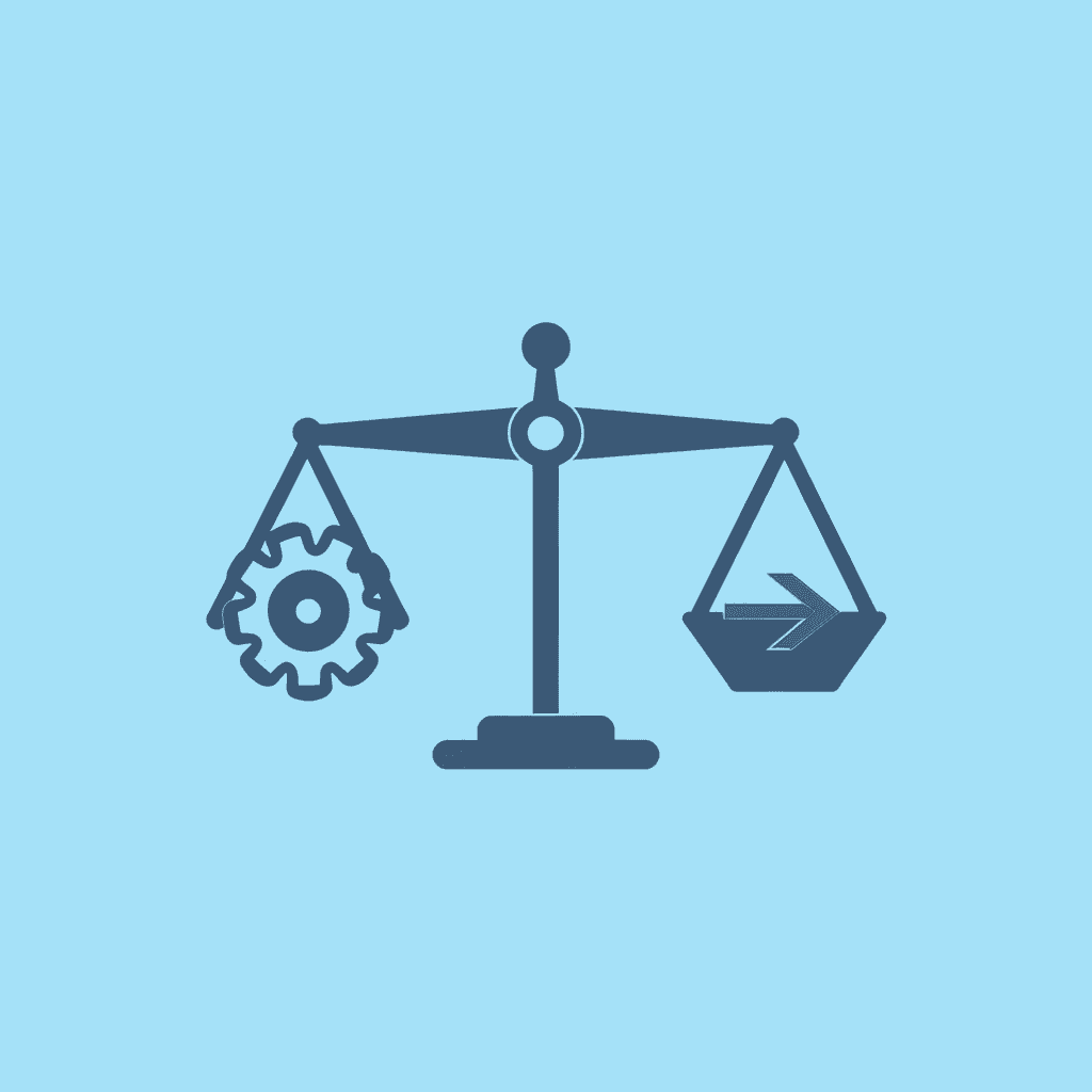Balance scale comparing daily dosing discipline on one side with injection anxiety relief on the other