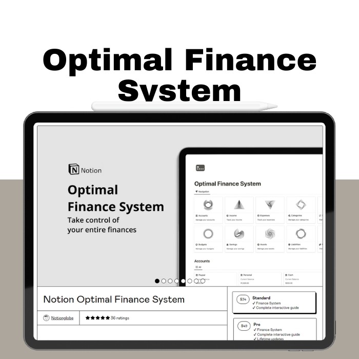 Notion Optimal Finance System