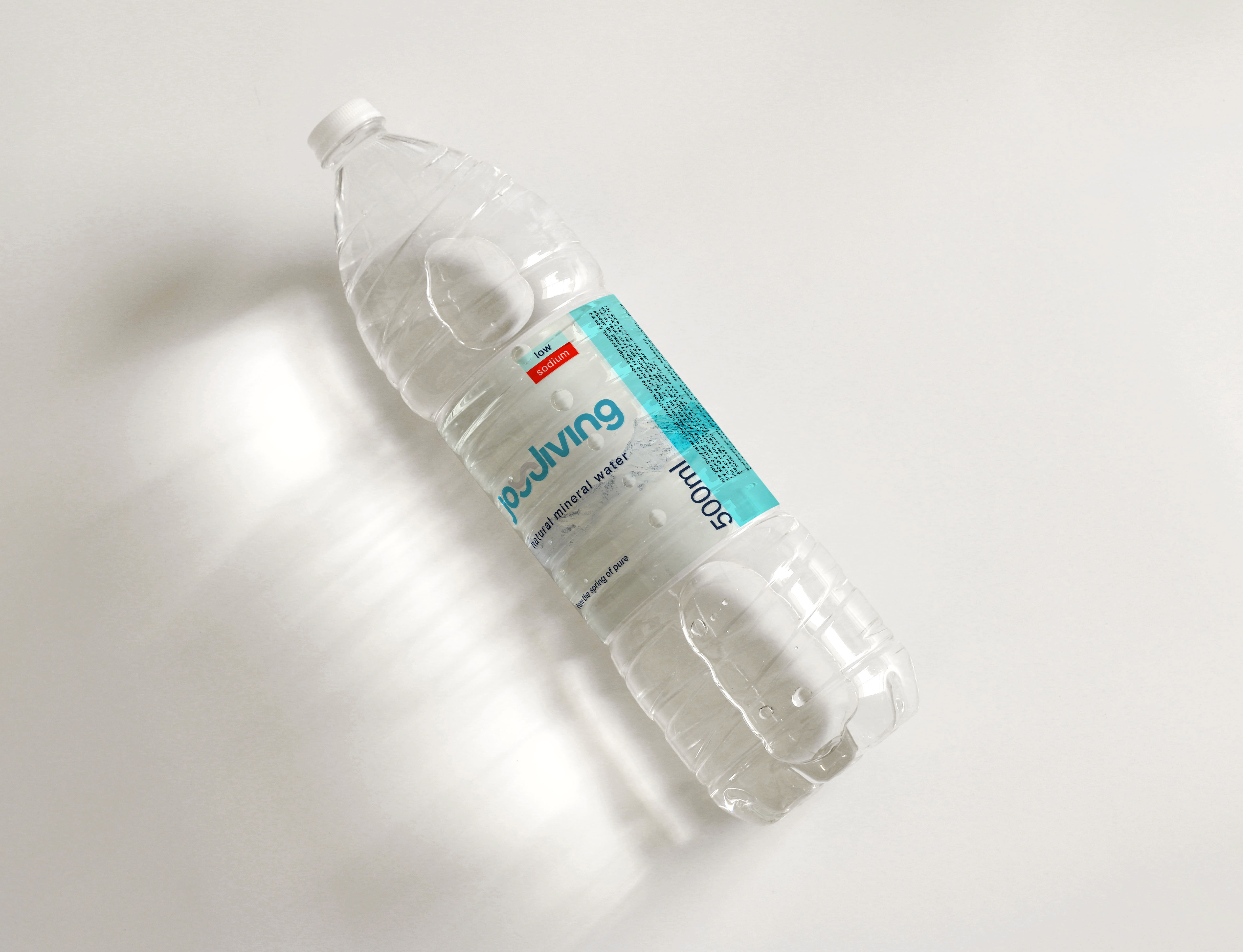 Shoot of a mineral water bottle