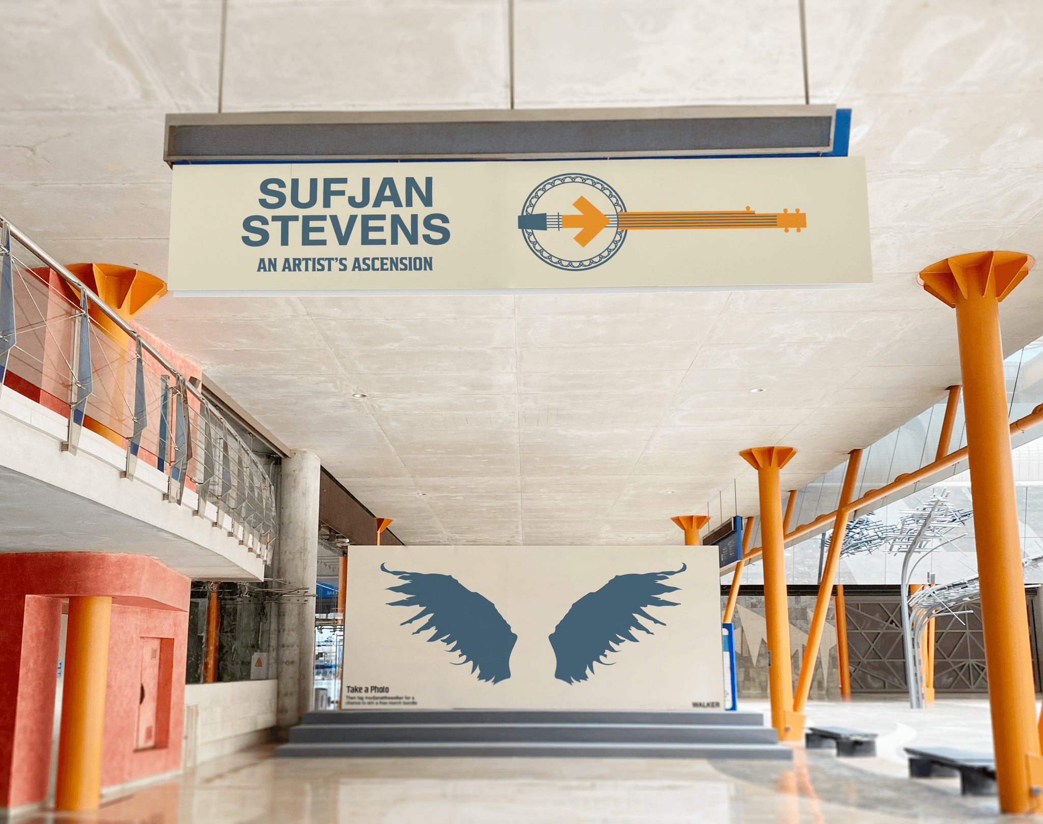 Sufjan Stevens exhibition mockup