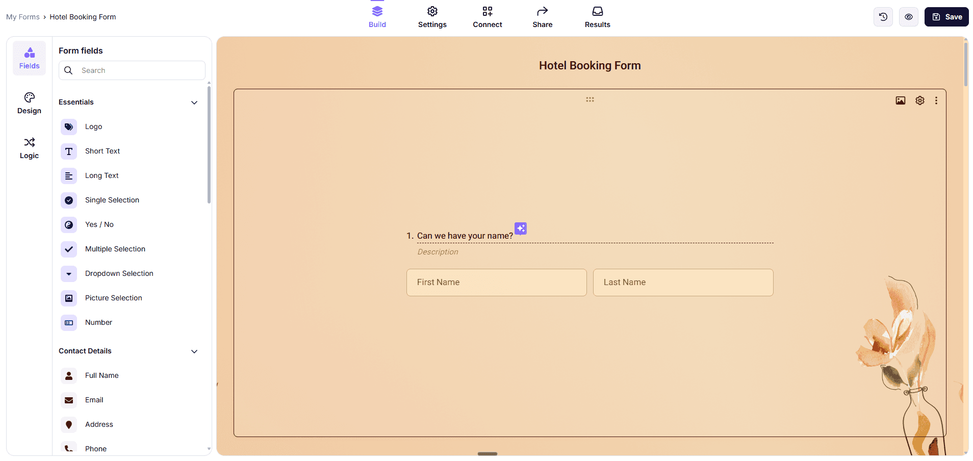 forms.app builder interface