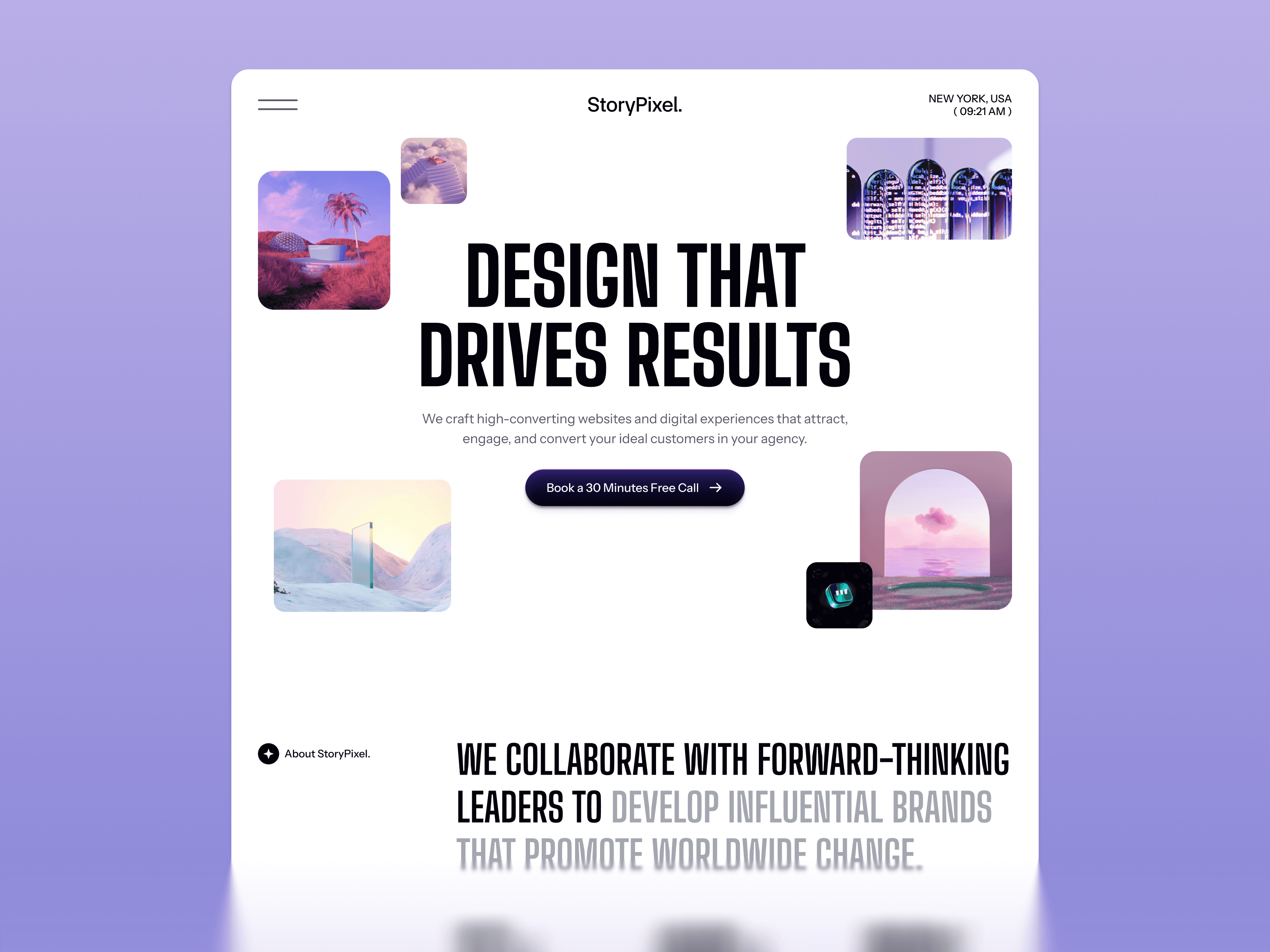 webflow creative agency template