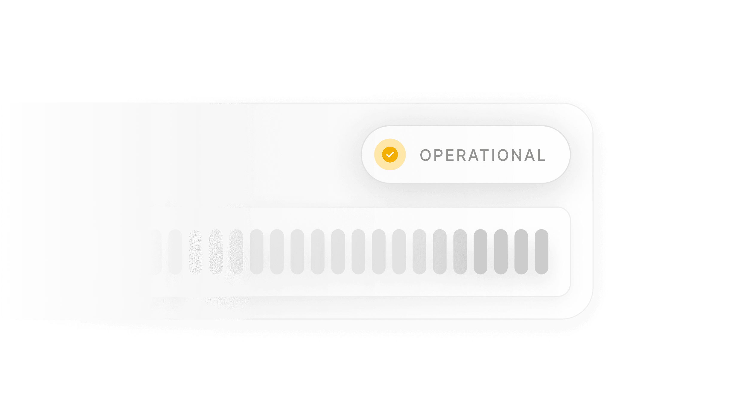 An abstract render indicating that Planhat has high uptime.