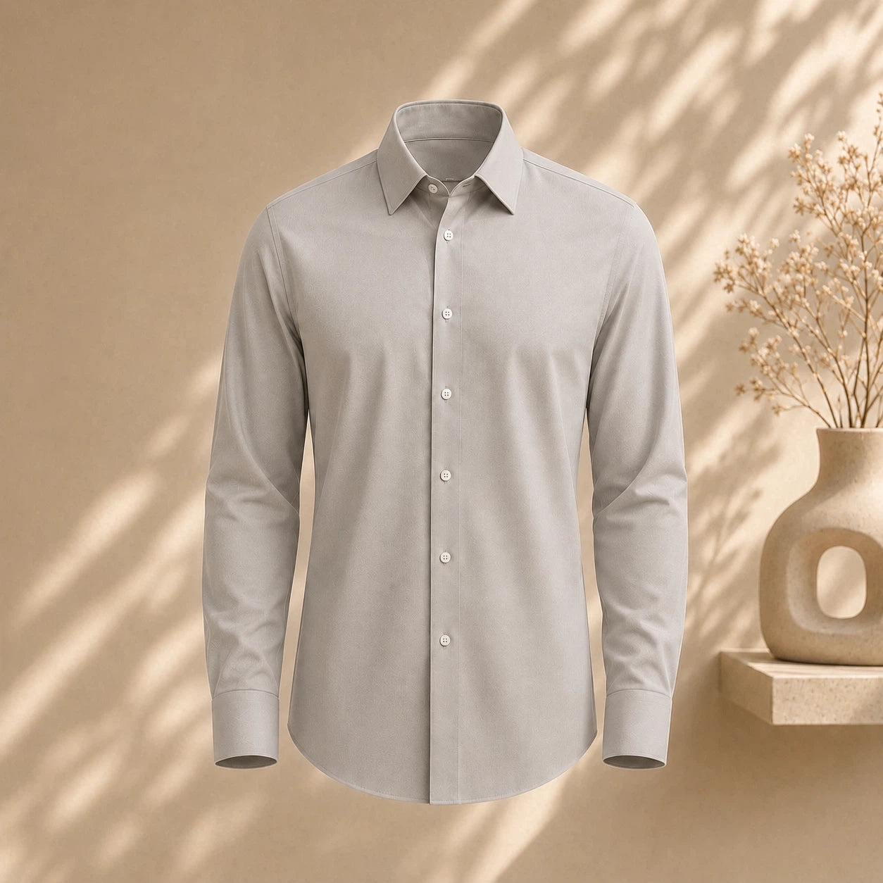 Classic Shirt in Pebble Gray