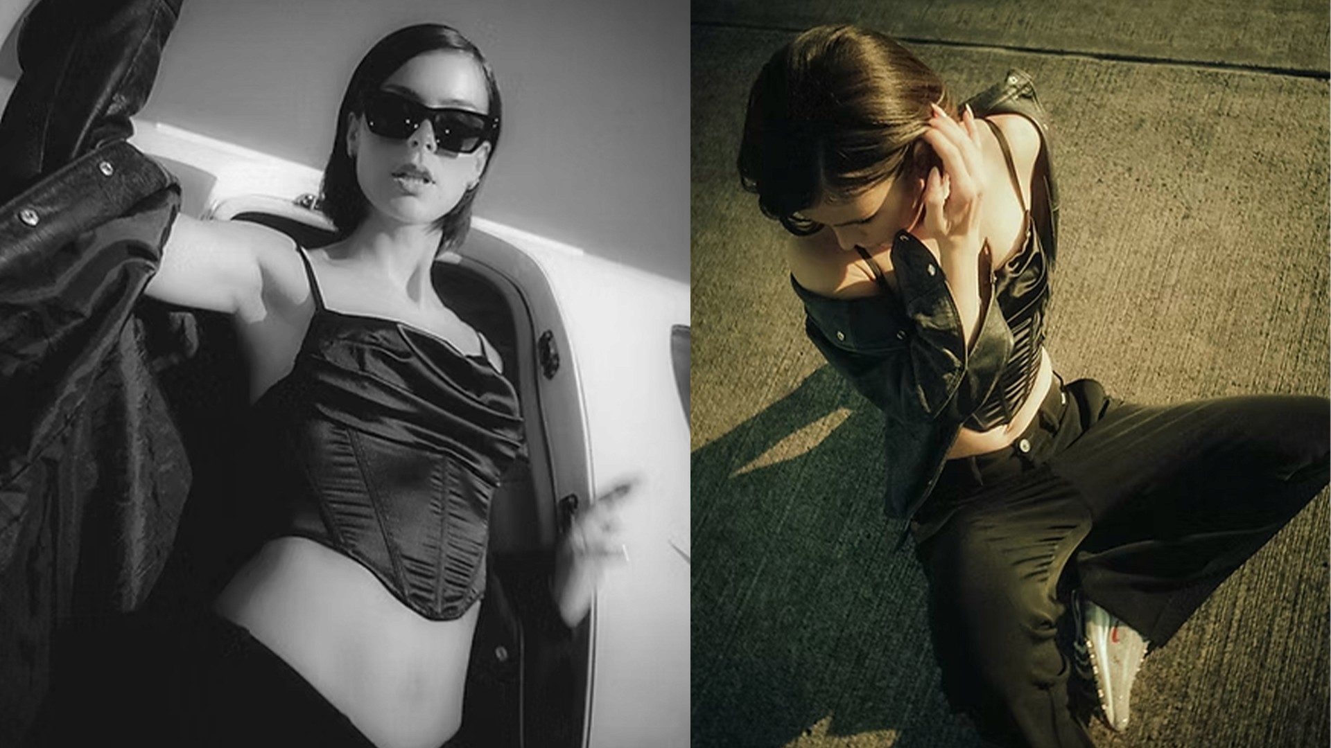 lena meyer landruth at airplane in netherlands, lena with sunglasses at videoshooting star, music
